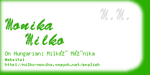 monika milko business card